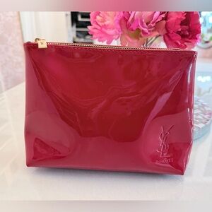 Yves Saint Laurent Red Cosmetic Bag